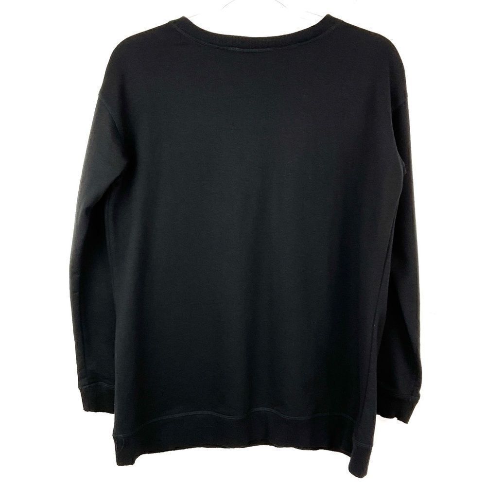 Cloud Chaser Black Lace Up Sweatshirt Medium - Picture 4 of 5